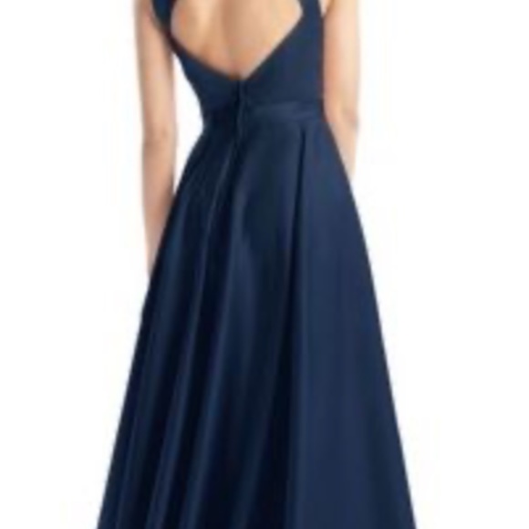 Azazie Navy Dress - Picture 2 of 6